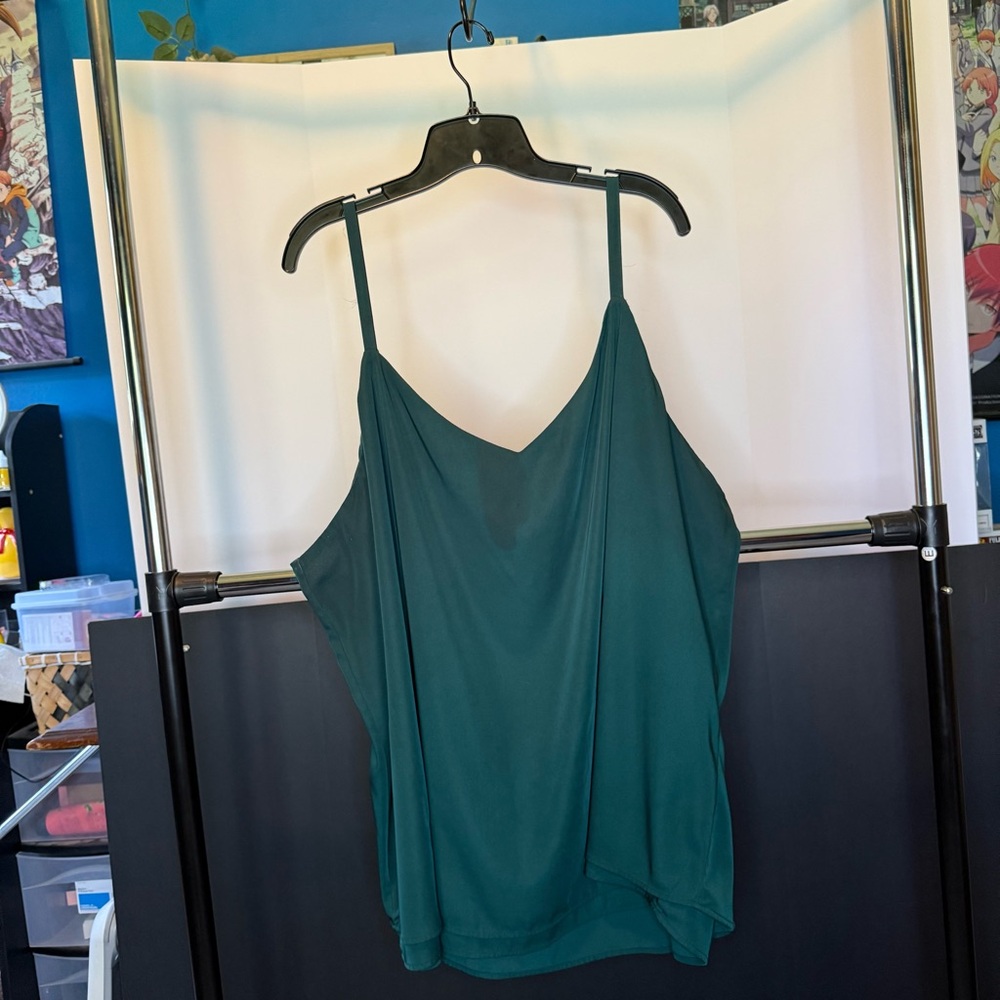 Torrid size 4 Teal Sophie Chiffon Swing Cami - Picture 1 of 5